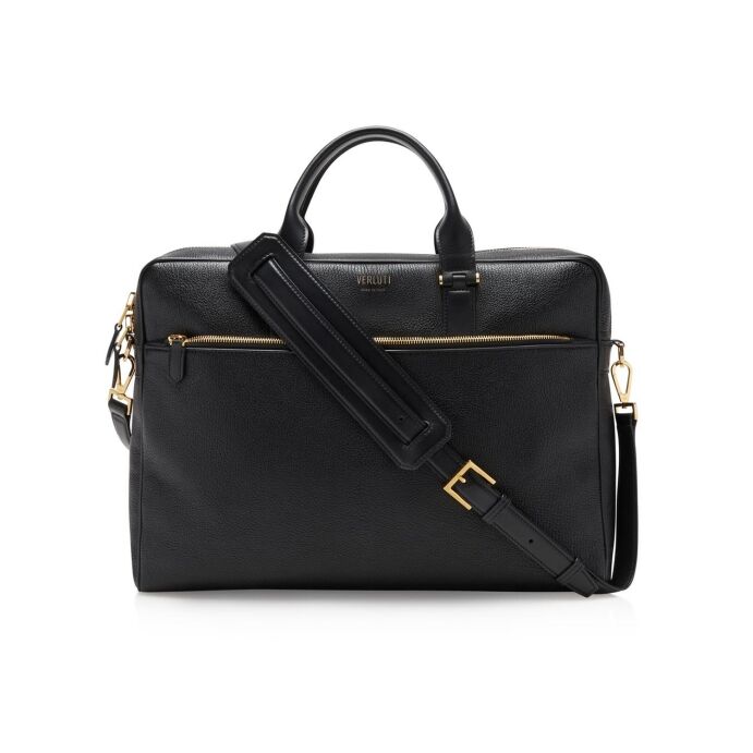 Grained leather briefcase | Verluti
